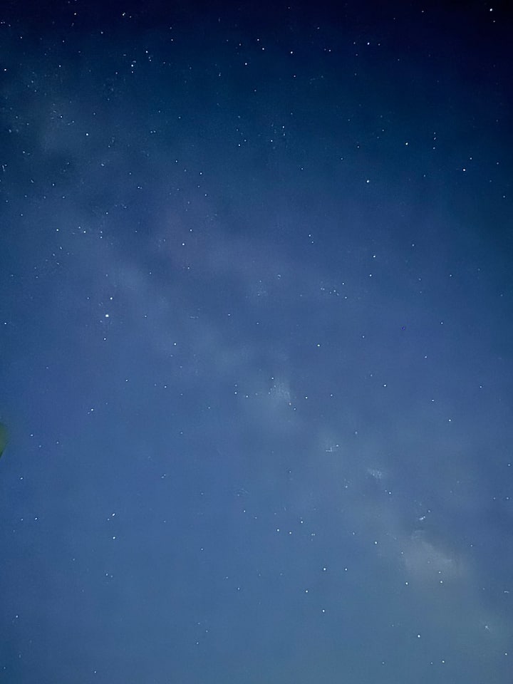 Night sky over the farm